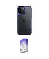 ieg™ iPhone 15 Pro Max Kılıf Akış Çizgi Koleksiyonu - Siyah Bilvis 5in1 3D Magic Cam Ekran Koruyucu