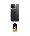 ieg™ iPhone 15 Pro Max Kılıf Akış Çizgi Koleksiyonu - Siyah Buffer Cam Ekran Koruyucu