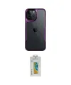 ieg™ iPhone 15 Pro Max Kılıf Akış Çizgi Koleksiyonu - Siyah Polymer Nano Ekran Koruyucu