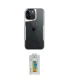 ieg™ iPhone 15 Pro Max Kılıf Akış Çizgi Koleksiyonu - Siyah Polymer Nano Ekran Koruyucu