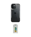 ieg™ iPhone 15 Pro Max Kılıf Akış Çizgi Koleksiyonu - Siyah Polymer Nano Ekran Koruyucu