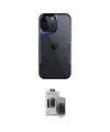 ieg™ iPhone 15 Pro Max Kılıf Akış Çizgi Koleksiyonu - Siyah Vanessa Magic Hayalet Cam
