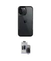 ieg™ iPhone 15 Pro Max Kılıf Akış Çizgi Koleksiyonu - Siyah Vanessa Magic Hayalet Cam