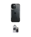 ieg™ iPhone 15 Pro Max Kılıf Akış Çizgi Koleksiyonu - Siyah Vanessa Magic Hayalet Cam