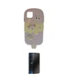 ieg™ iPhone 15 Pro Max Kılıf Akış Yansıma - Siyah 3D Antistatik Hayalet Cam Ekran Koruyucu