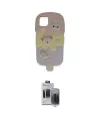 ieg™ iPhone 15 Pro Max Kılıf Akış Yansıma - Siyah Vanessa Magic Hayalet Cam