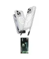 ieg™ iPhone 15 Pro Max Kılıf Atlas Doku Koleksiyonu - Şeffaf 360 Full Body Arka Koruyucu