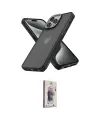 ieg™ iPhone 15 Pro Max Kılıf Atlas Form - Siyah Bilvis 3D Cam Ekran Koruyucu