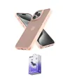 ieg™ iPhone 15 Pro Max Kılıf Atlas Form - Siyah Bilvis 5in1 5D Magic Hayalet Cam Ekran Koruyucu