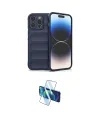 ieg™ iPhone 15 Pro Max Kılıf Atlas Koleksiyonu - Siyah 3D Antistatik Seramik Nano Ekran Koruyucu