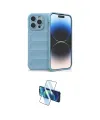 ieg™ iPhone 15 Pro Max Kılıf Atlas Koleksiyonu - Siyah 3D Antistatik Seramik Nano Ekran Koruyucu