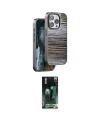 ieg™ iPhone 15 Pro Max Kılıf Atlas Minimal Özel Seri - Siyah 360 Mat Full Body Arka Koruyucu