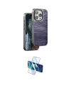 ieg™ iPhone 15 Pro Max Kılıf Atlas Minimal Özel Seri - Siyah 3D Antistatik Seramik Nano Ekran Koruyucu