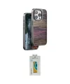 ieg™ iPhone 15 Pro Max Kılıf Atlas Minimal Özel Seri - Siyah Polymer Nano Ekran Koruyucu