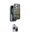 ieg™ iPhone 15 Pro Max Kılıf Atlas Minimal Özel Seri - Siyah Vanessa Magic Hayalet Cam