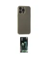 ieg™ iPhone 15 Pro Max Kılıf Atlas Minimal Prime - Siyah 360 Mat Full Body Arka Koruyucu