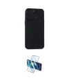 ieg™ iPhone 15 Pro Max Kılıf Atlas Minimal Prime - Siyah 3D Antistatik Seramik Nano Ekran Koruyucu