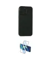 ieg™ iPhone 15 Pro Max Kılıf Atlas Minimal Prime - Siyah 3D Antistatik Seramik Nano Ekran Koruyucu