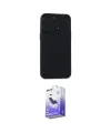 ieg™ iPhone 15 Pro Max Kılıf Atlas Minimal Prime - Siyah Bilvis 5in1 5D Magic Hayalet Cam Ekran Koruyucu