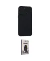ieg™ iPhone 15 Pro Max Kılıf Atlas Minimal Prime - Siyah Bilvis Hayalet Cam Ekran Koruyucu