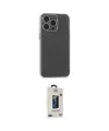 ieg™ iPhone 15 Pro Max Kılıf Atlas Minimal Prime - Siyah Bilvis Hayalet Cam Ekran Koruyucu