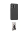 ieg™ iPhone 15 Pro Max Kılıf Atlas Minimal Prime - Siyah Bilvis Hayalet Cam Ekran Koruyucu