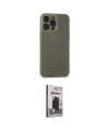 ieg™ iPhone 15 Pro Max Kılıf Atlas Minimal Prime - Siyah Bilvis Hayalet Cam Ekran Koruyucu