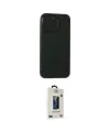 ieg™ iPhone 15 Pro Max Kılıf Atlas Minimal Prime - Siyah Bilvis Hayalet Cam Ekran Koruyucu