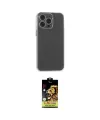 ieg™ iPhone 15 Pro Max Kılıf Atlas Minimal Prime - Siyah Buffer Cam Ekran Koruyucu