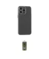 ieg™ iPhone 15 Pro Max Kılıf Atlas Minimal Prime - Siyah Joko Magic 5D Hayalet Cam
