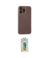 ieg™ iPhone 15 Pro Max Kılıf Atlas Minimal Prime - Siyah Polymer Nano Ekran Koruyucu