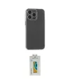 ieg™ iPhone 15 Pro Max Kılıf Atlas Minimal Prime - Siyah Polymer Nano Ekran Koruyucu
