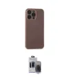 ieg™ iPhone 15 Pro Max Kılıf Atlas Minimal Prime - Siyah Vanessa Magic Hayalet Cam