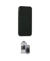 ieg™ iPhone 15 Pro Max Kılıf Atlas Minimal Prime - Siyah Vanessa Magic Hayalet Cam