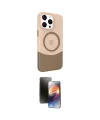 ieg™ iPhone 15 Pro Max Kılıf Çekirdek Asil Özel Seri - Siyah 3D Antistatik Mat Seramik Nano Ekran Koruyucu