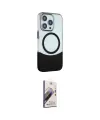 ieg™ iPhone 15 Pro Max Kılıf Çekirdek Asil Özel Seri - Siyah Bilvis 3D Mat Cam Ekran Koruyucu