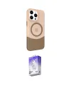 ieg™ iPhone 15 Pro Max Kılıf Çekirdek Asil Özel Seri - Siyah Bilvis 5in1 3D Magic Cam Ekran Koruyucu