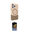 ieg™ iPhone 15 Pro Max Kılıf Çekirdek Asil Özel Seri - Siyah Buffer Hayalet Cam Ekran Koruyucu