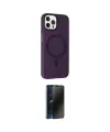ieg™ iPhone 15 Pro Max Kılıf Çekirdek Modern Prime - Siyah 3D Antistatik Hayalet Cam Ekran Koruyucu