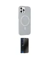 ieg™ iPhone 15 Pro Max Kılıf Çekirdek Modern Prime - Siyah 3D Antistatik Hayalet Cam Ekran Koruyucu