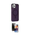 ieg™ iPhone 15 Pro Max Kılıf Çekirdek Modern Prime - Siyah 3D Antistatik Mat Seramik Nano Ekran Koruyucu