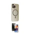 ieg™ iPhone 15 Pro Max Kılıf Çekirdek Modern Prime - Siyah 3D Antistatik Mat Seramik Nano Ekran Koruyucu