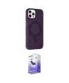 ieg™ iPhone 15 Pro Max Kılıf Çekirdek Modern Prime - Siyah Bilvis 5in1 5D Magic Hayalet Cam Ekran Koruyucu