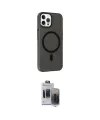 ieg™ iPhone 15 Pro Max Kılıf Çekirdek Modern Prime - Siyah Vanessa Magic Hayalet Cam