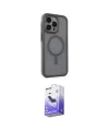 ieg™ iPhone 15 Pro Max Kılıf Çekirdek Yansıma Prime - Siyah Bilvis 5in1 5D Magic Hayalet Cam Ekran Koruyucu