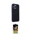 ieg™ iPhone 15 Pro Max Kılıf Çekirdek Yansıma Prime - Siyah Buffer Cam Ekran Koruyucu