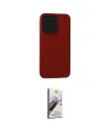 ieg™ iPhone 15 Pro Max Kılıf Doruk Asil Koleksiyonu - Siyah Bilvis 3D Mat Cam Ekran Koruyucu