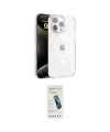 ieg™ iPhone 15 Pro Max Kılıf Doruk Doku Özel Seri - Şeffaf Pasifik Cam Ekran Koruyucu