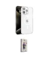 ieg™ iPhone 15 Pro Max Kılıf Doruk Doku Özel Seri - Siyah Bilvis 3D Cam Ekran Koruyucu