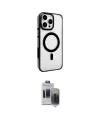 ieg™ iPhone 15 Pro Max Kılıf Doruk Doku Özel Seri - Siyah Vanessa Magic Hayalet Cam